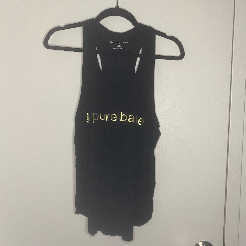 Pure Barre Gold Stars Flowy Tank XS
